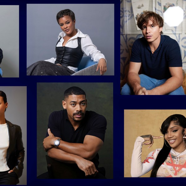 This combination of photos shows AP's 2024 breakthrough entertainers of the year. Fred Hechinger, from top left, Maleah Joi Moon, Nicholas Alexander Chavez, Adria Arjona, Myha'la, Aaron Pierre, and Glorilla. (AP Photo)