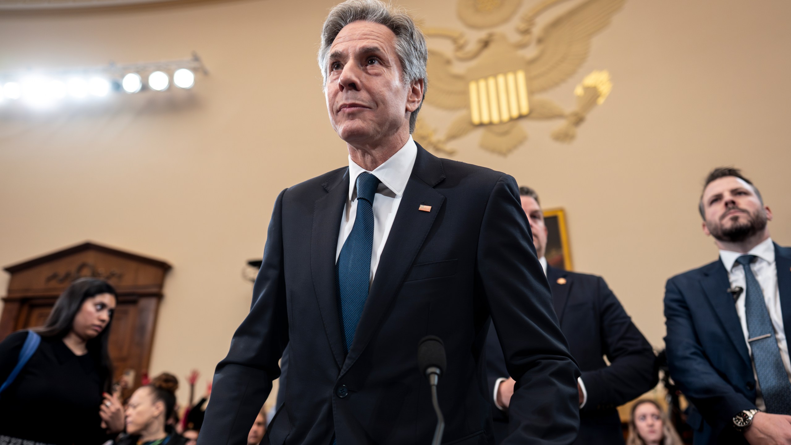 Secretary of State Antony Blinken appears before the House Foreign Affairs Committee on the U.S. withdrawal from Afghanistan, at the Capitol in Washington, Wednesday, Dec. 11, 2024. (AP Photo/J. Scott Applewhite)