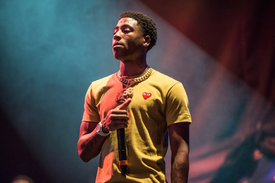 FILE - NBA YoungBoy performs at the Lil' WeezyAna Fest at Champions Square, on Aug. 25, 2017, in New Orleans. (Photo by Amy Harris/Invision/AP, File)