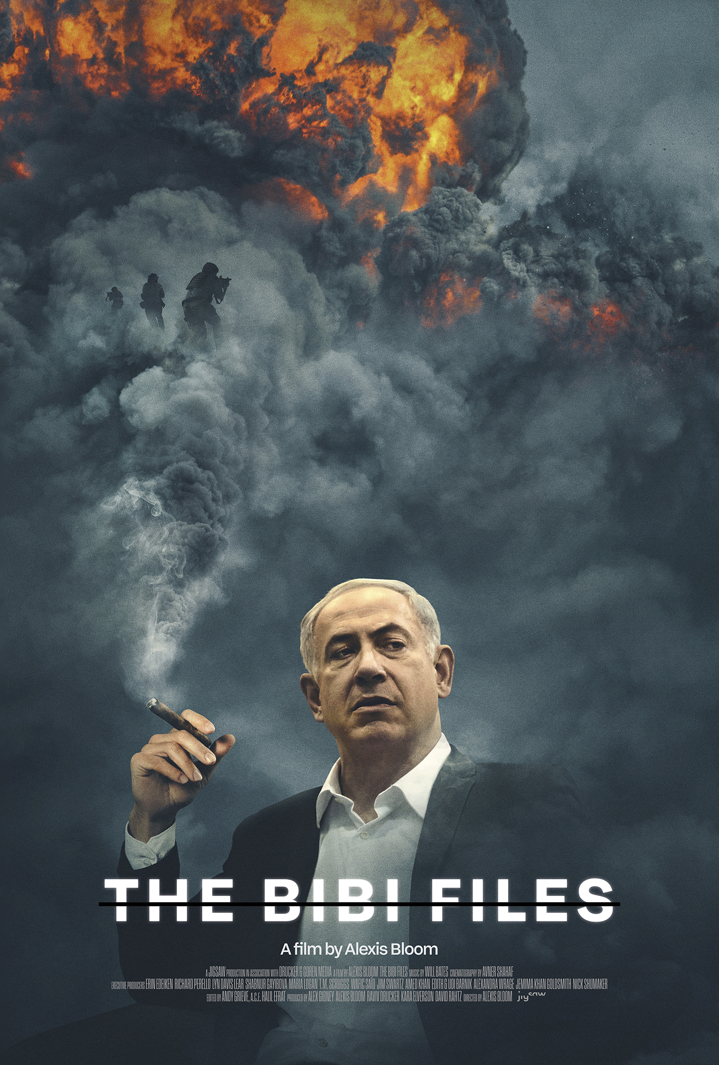 This image released by Jolt.Film shows promotional art for the documentary "The Bibi Files." (Jolt.Film via AP)