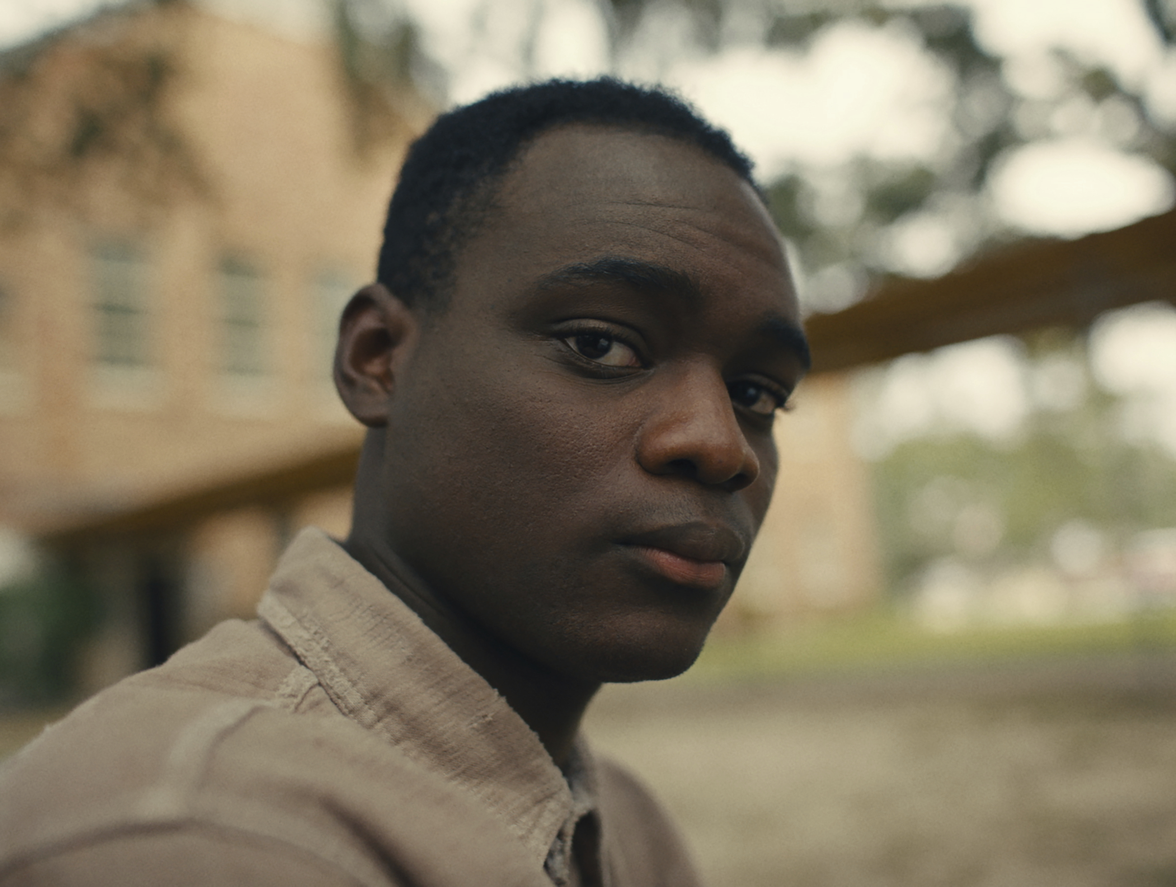 This image released by Amazon/MGM shows Ethan Herisse in a promotional photo for the film "Nickel Boys." (Orion Pictures/Amazon/MGM via AP)