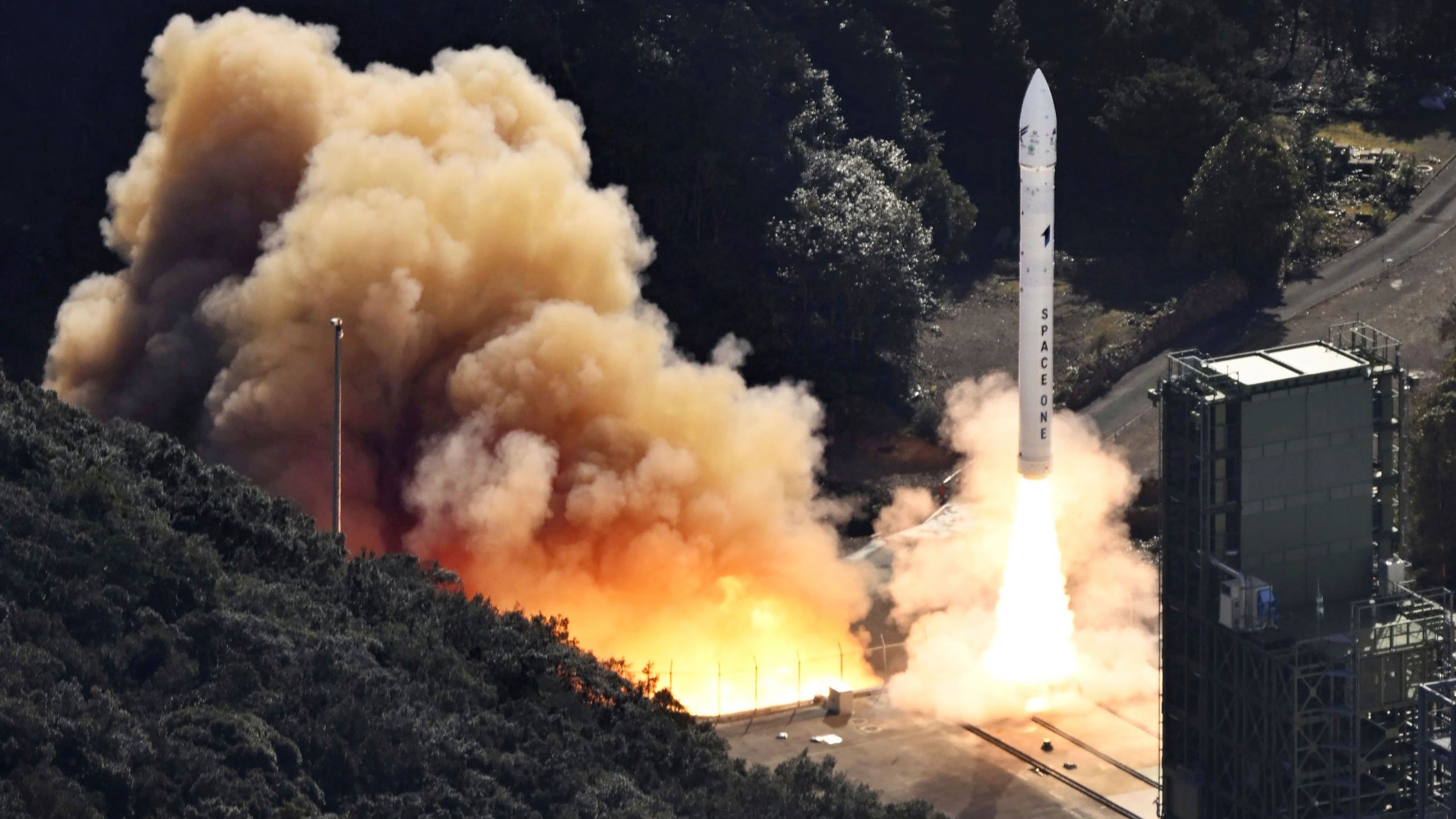 The Kairos No. 2 rocket, a Japanese commercial rocket carrying a set of satellites, is launched from Space Port Kii in Kushimoto town, western Japan Wednesday, Dec. 18, 2024. (Kyodo News via AP)