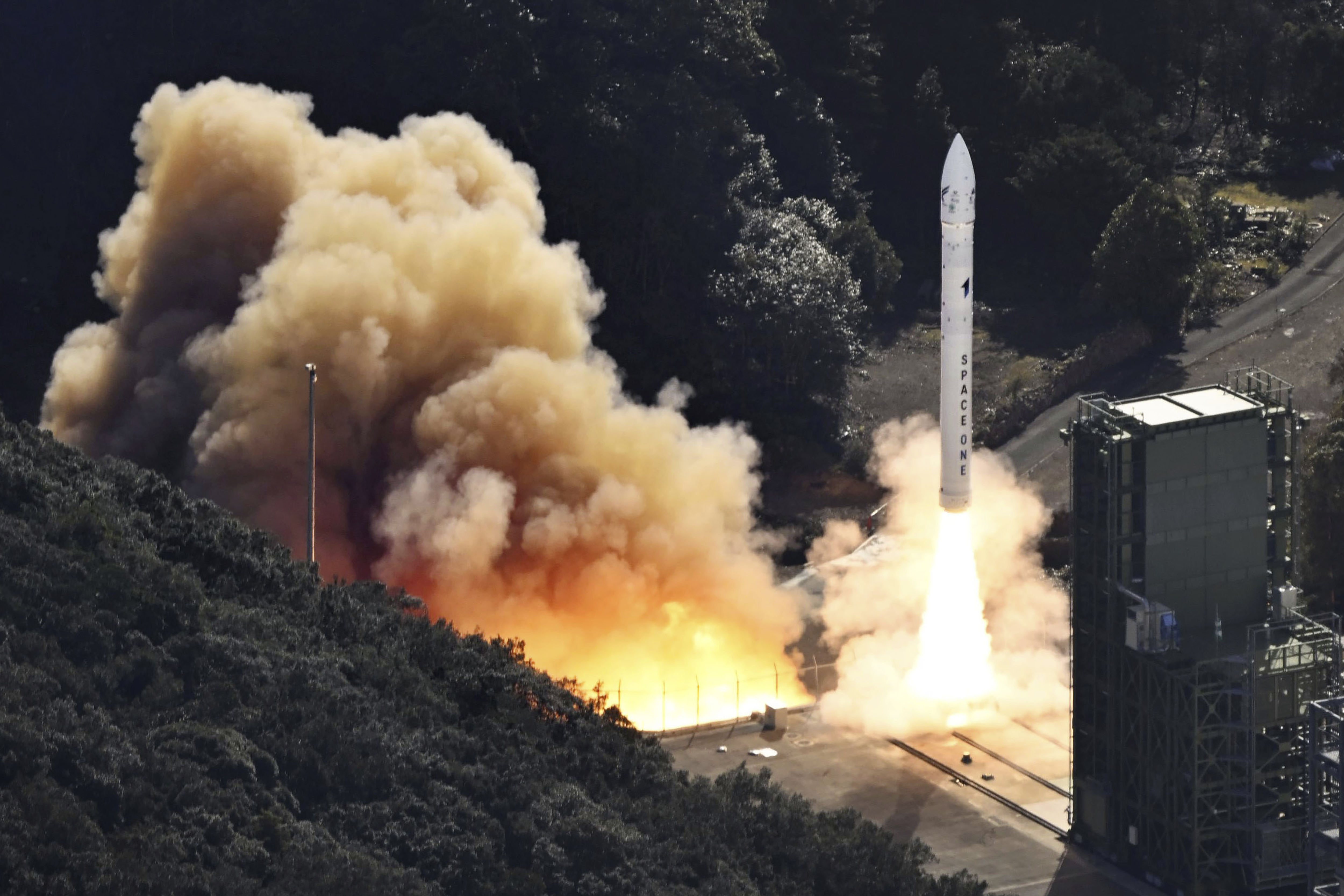 The Kairos No. 2 rocket, a Japanese commercial rocket carrying a set of satellites, is launched from Space Port Kii in Kushimoto town, western Japan Wednesday, Dec. 18, 2024. (Kyodo News via AP)