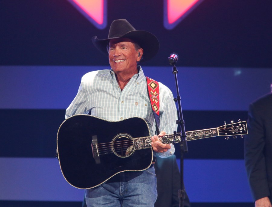 FILE - George Strait performs at the iHeartCountry Festival on Saturday, Oct. 30, 2021, at the Frank Erwin Center in Austin, Texas. (Photo by Jack Plunkett/Invision/AP, File)