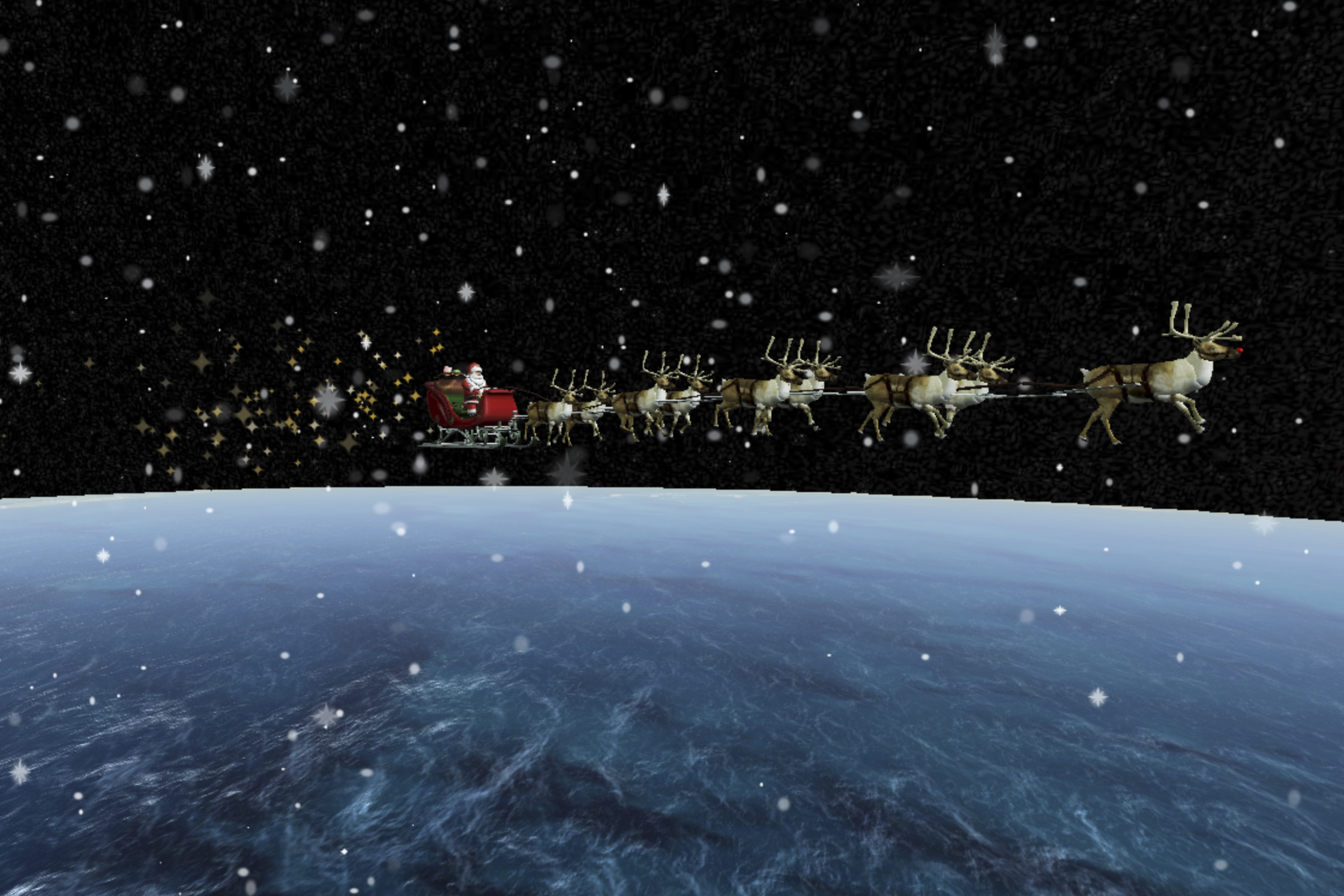 FILE - This image provided by NORAD — the North American Aerospace Defense Command, responsible for monitoring and defending the skies above North America — shows NORAD's Santa Tracker. (NORAD via AP, File)