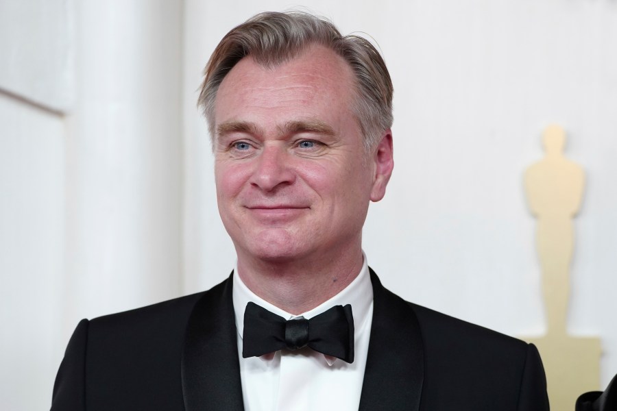 FILE - Christopher Nolan arrives at the Oscars on Sunday, March 10, 2024, at the Dolby Theatre in Los Angeles. (Photo by Jordan Strauss/Invision/AP, File)