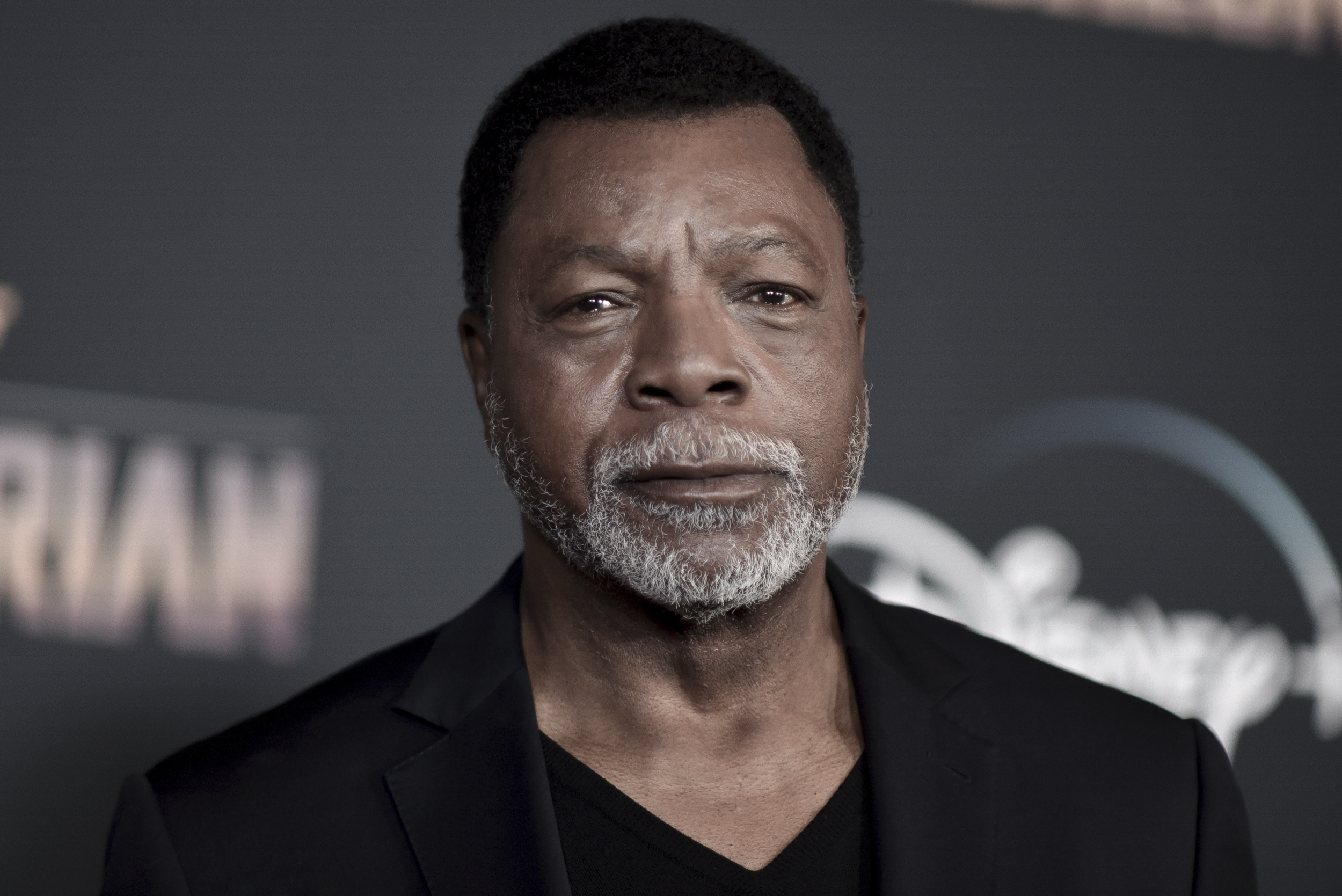 FILE - Carl Weathers attends the LA premiere of "The Mandalorian," at the El Capitan Theatre, Nov. 13, 2019, in Los Angeles. (Photo by Richard Shotwell/Invision/AP, File)