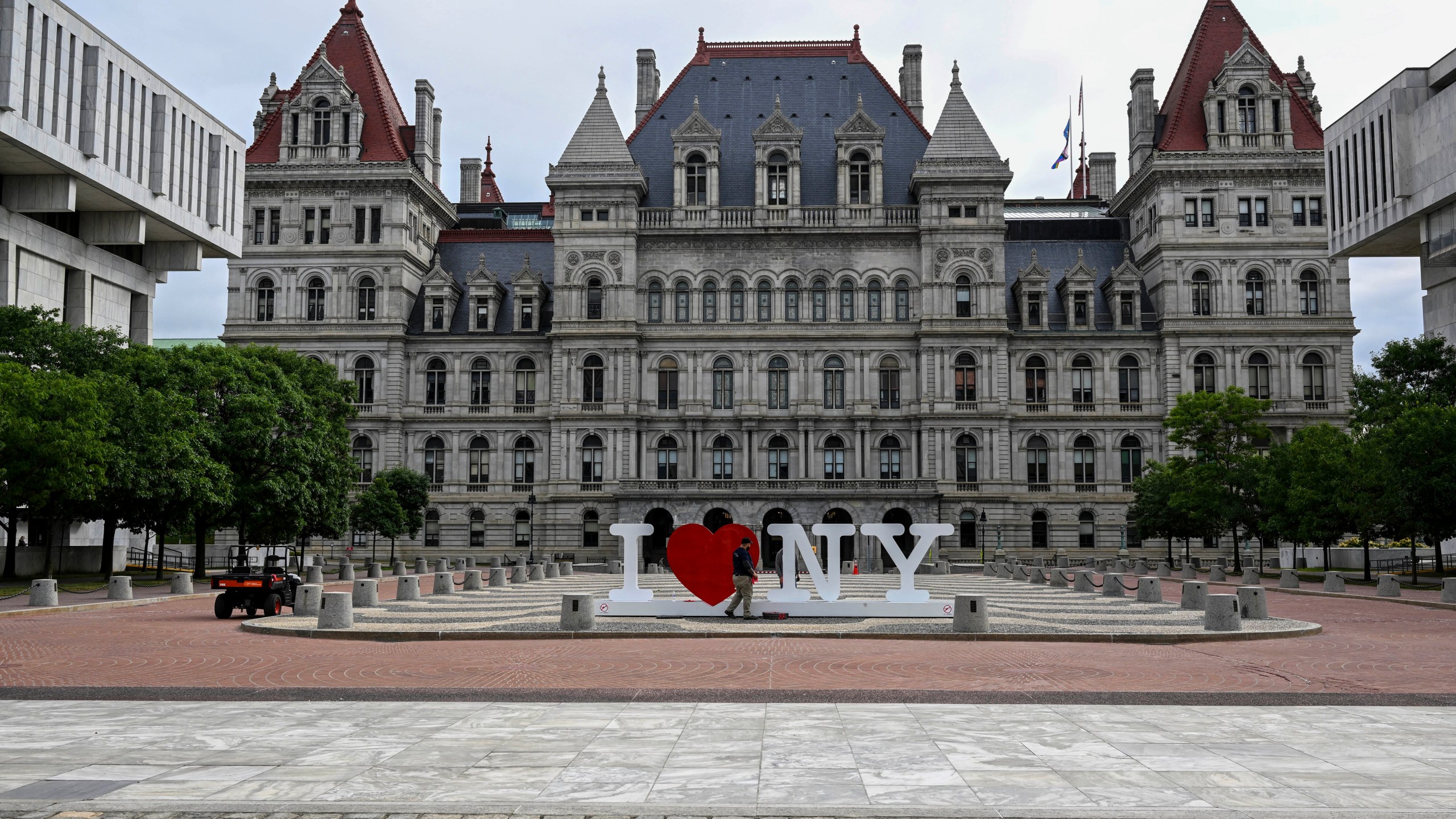 FILE - The New York Capitol stands in Albany, N.Y., June 20, 2023. (AP Photo/Hans Pennink, File)