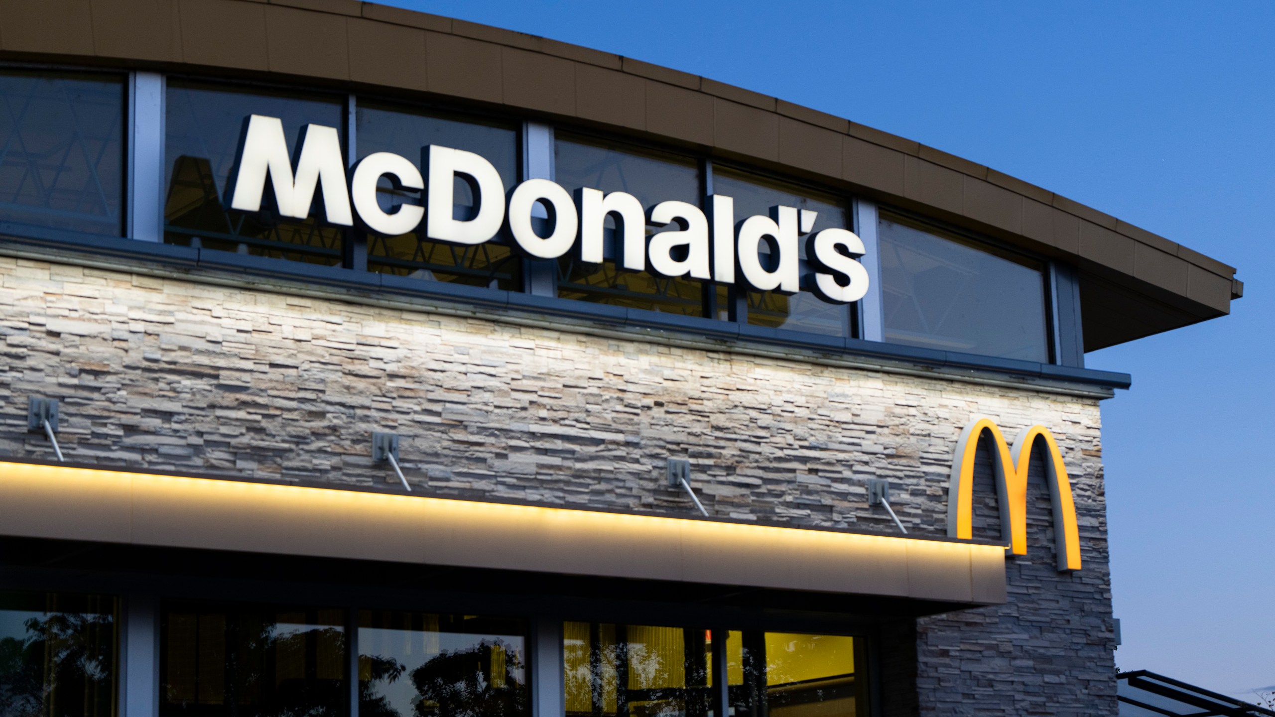 FILE - A McDonald's restaurant stands in Albany, Ore., April 29, 2024. (AP Photo/Jenny Kane, File)