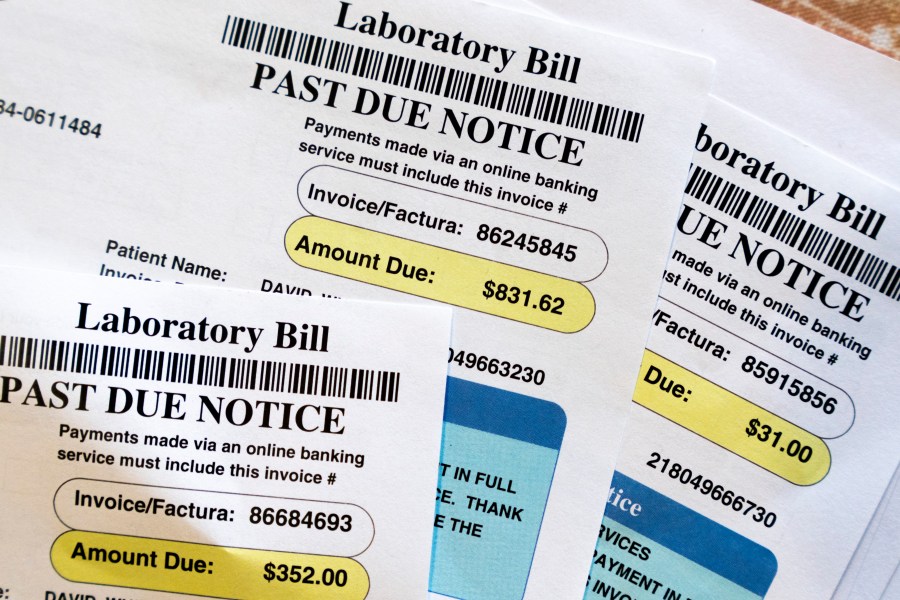 FILE - Medical bills are seen in Temple Hills, Md., on June 26, 2023. (AP Photo/Jacquelyn Martin, File)