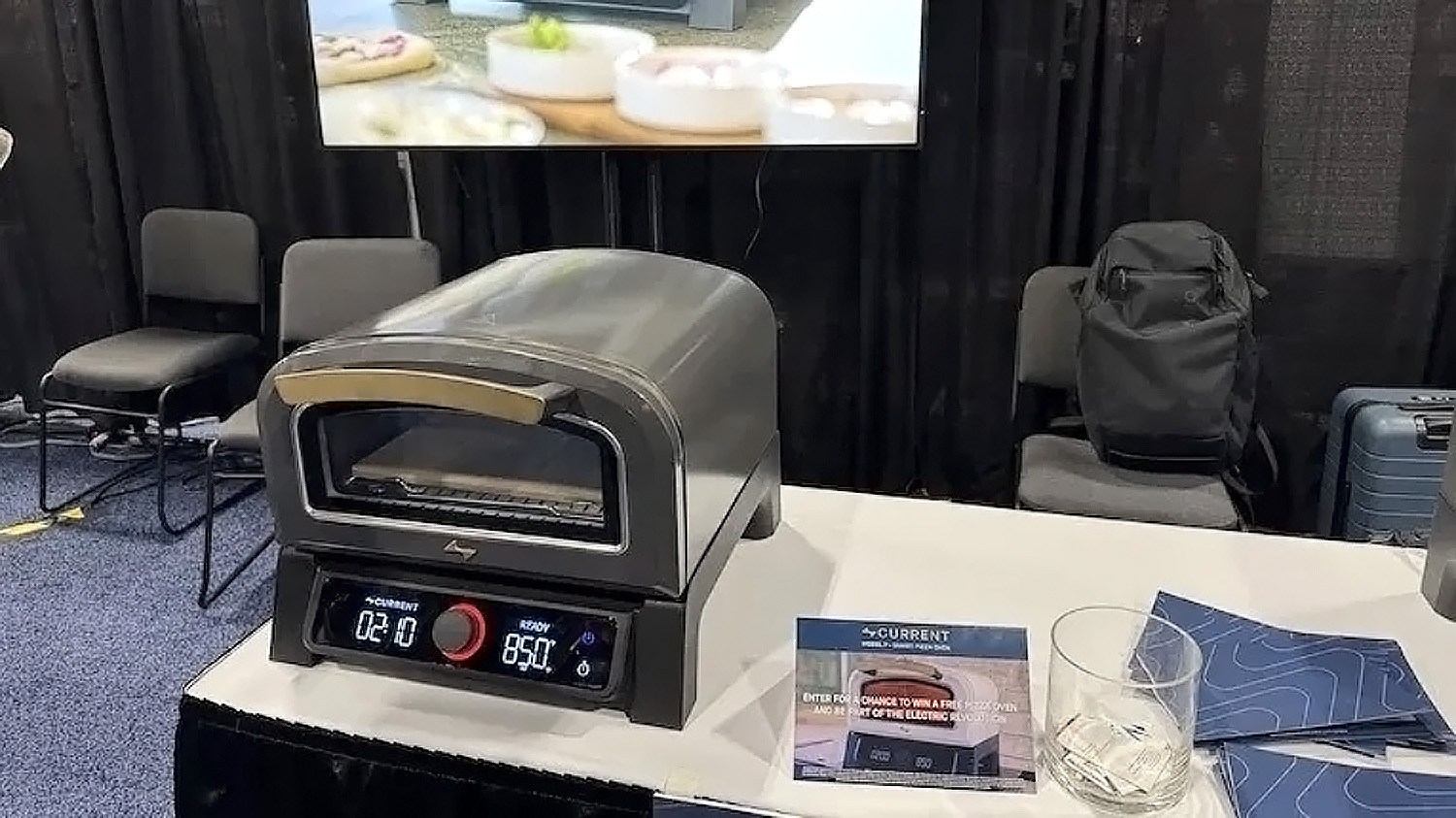 The Current Backyard Model P Smart Pizza Oven on display at CES Unveiled. (Jacob Palmer / BestReviews) / Pizza ovens are getting smarter — and CES shows there will soon be a model for everyone