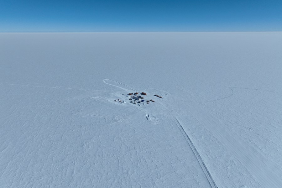 Little Dome C field base and drilling station sits in eastern Antarctica on Tuesday, Jan. 7, 2025. (PNRA/IPEV Beyond Epica via AP)