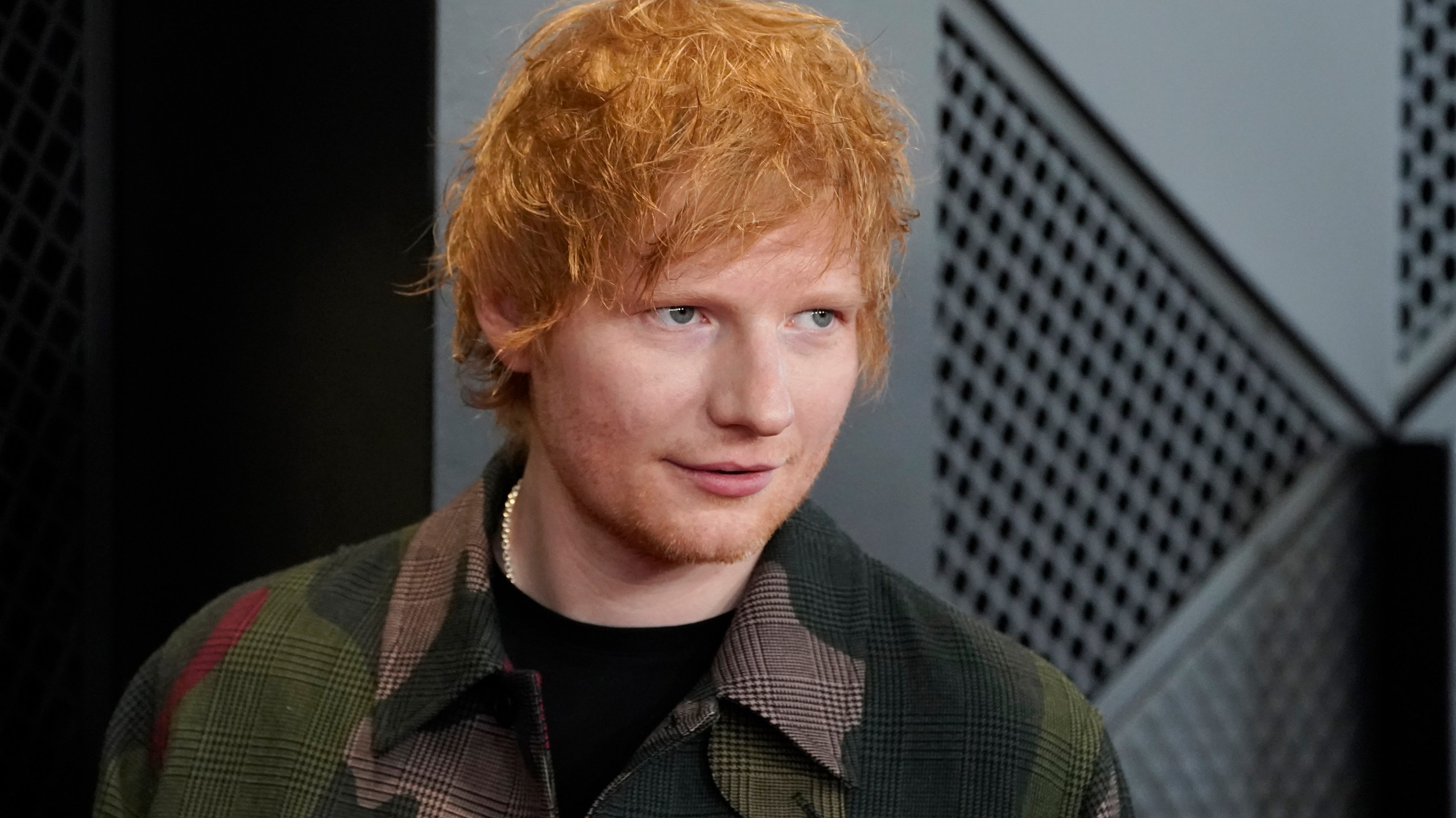 FILE - Ed Sheeran arrives at the 66th annual Grammy Awards on Sunday, Feb. 4, 2024, in Los Angeles. (Photo by Jordan Strauss/Invision/AP, File)