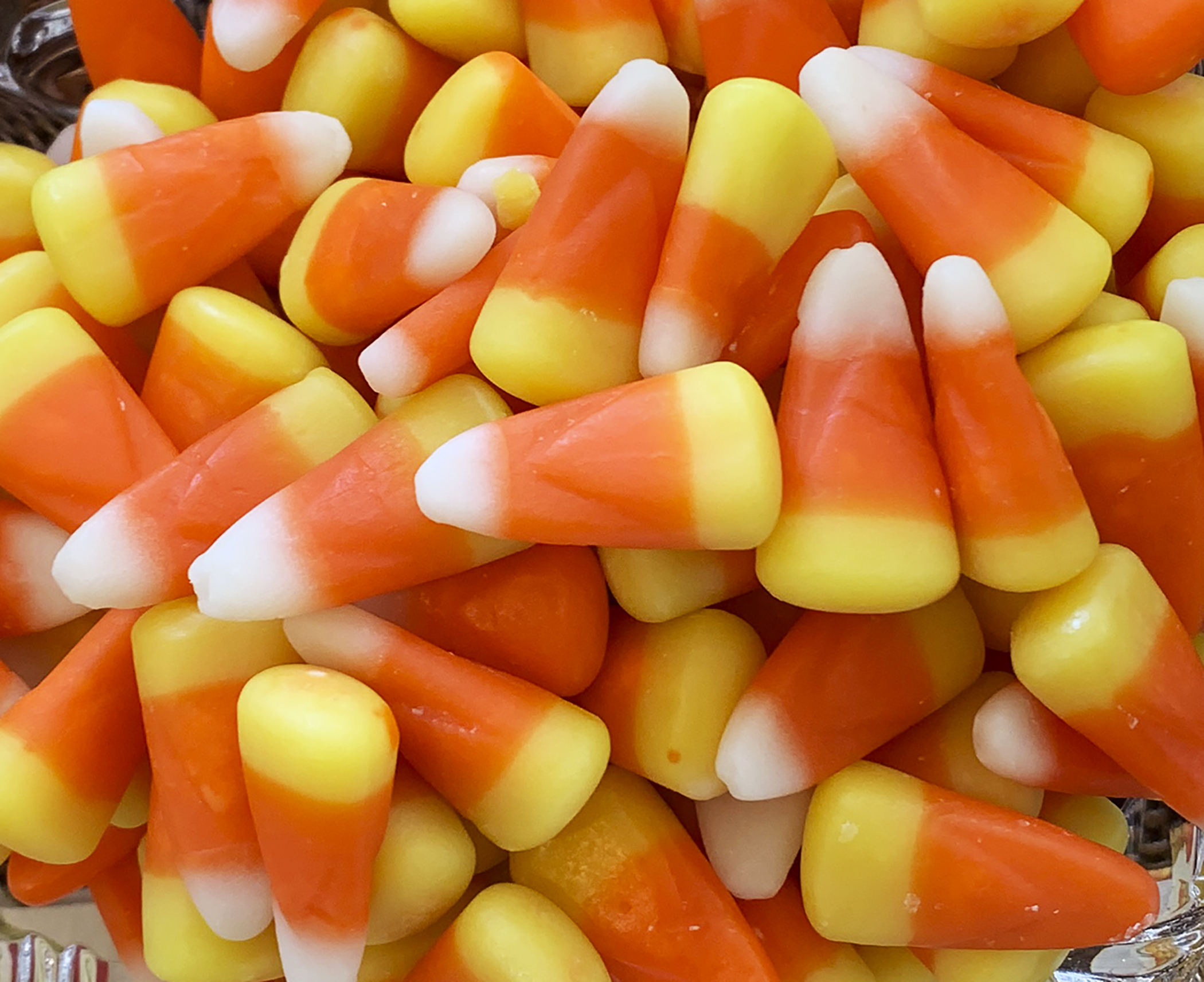 FILE - This image shows a pile of candy corn in Westchester County, N.Y., Oct. 23, 2023. (AP Photo/Julia Rubin, File)