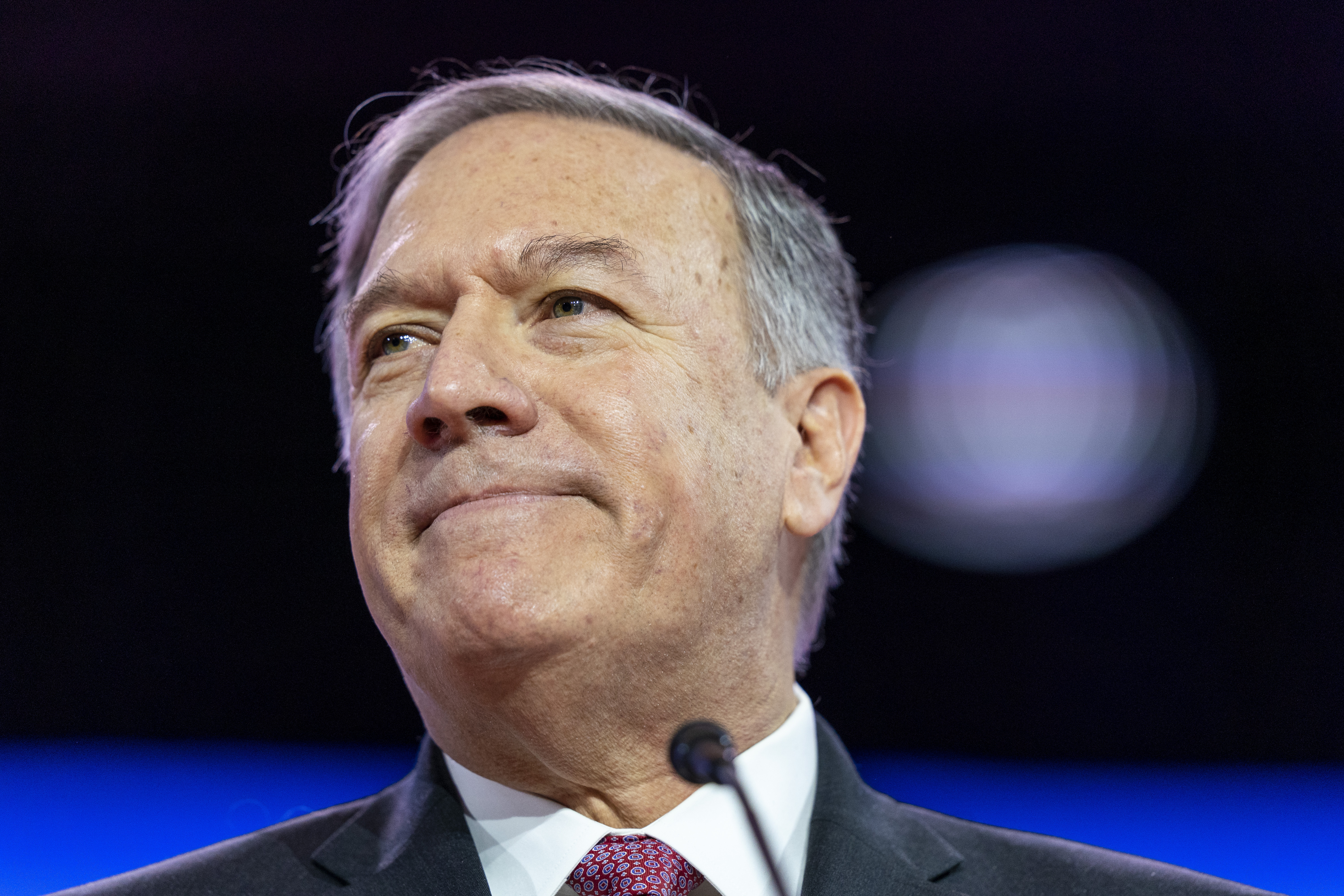 FILE - Former Secretary of State Mike Pompeo speaks at the Conservative Political Action Conference, CPAC 2023, Friday, March 3, 2023, at National Harbor in Oxon Hill, Md. (AP Photo/Alex Brandon, File)