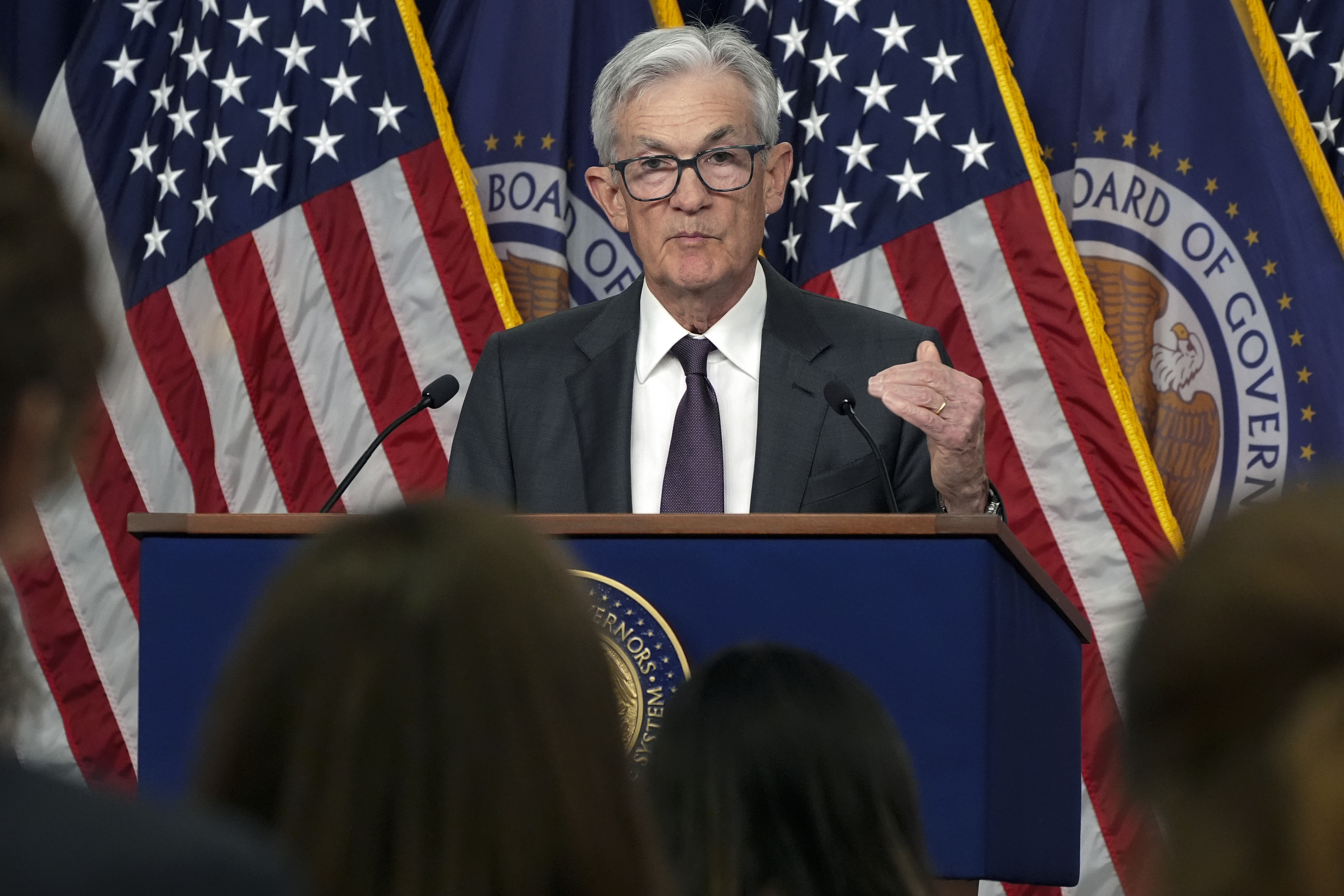 Federal Reserve Chairman Jerome Powell speaks during a news conference after the Federal Open Market Committee meeting, Wednesday, Jan. 29, 2025, at the Federal Reserve in Washington. (AP Photo/Jacquelyn Martin)