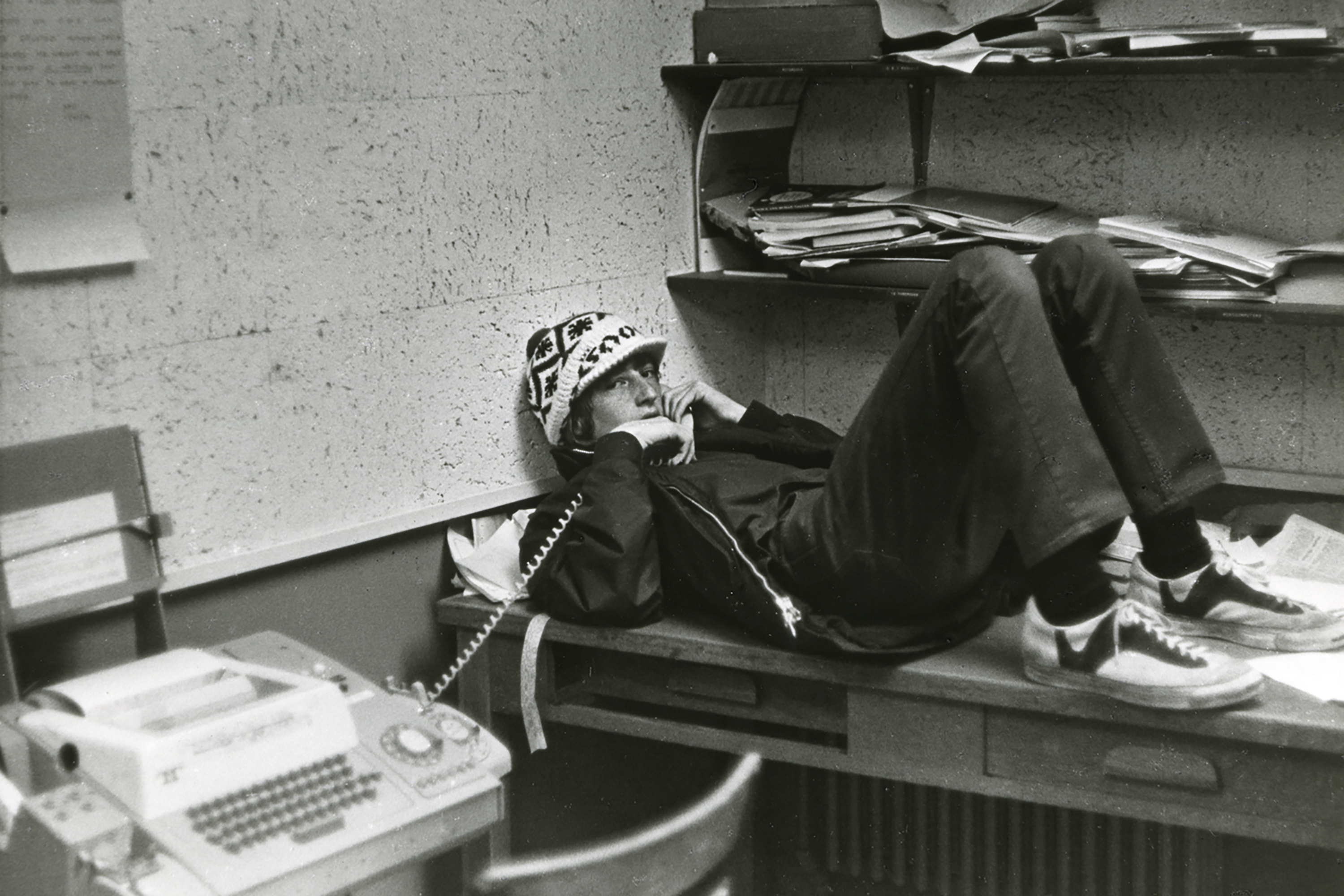 This image provided by Lakeside High School shows Bill Gates in his senior year at Lakeside High School in Seattle in 1973. (Lakeside High School via AP)